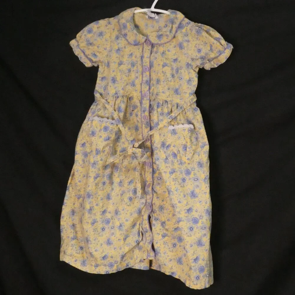 CORNELLOKI | size 3/4 | Vintage Floral Button-Up Dress | Pockets | Short Sleeves - Picture 1 of 16